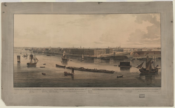 Panoramic view of Saint Petersburg de John Augustus Atkinson