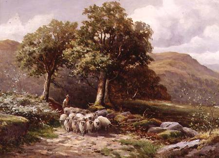 Landscape with a Flock of Sheep de John Bates Noel
