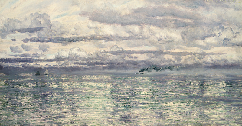 A Pearly Summer Seascape de John Brett