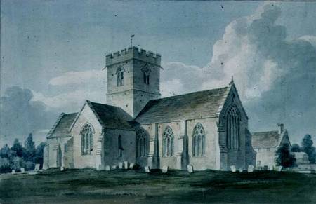 South-east View of Dinton Church de John Buckler