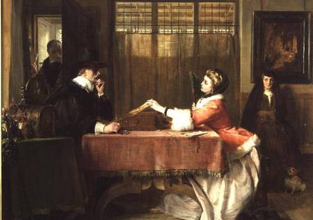 The Banker's Private Room, Negotiating a Loan de John Calcott Horsley