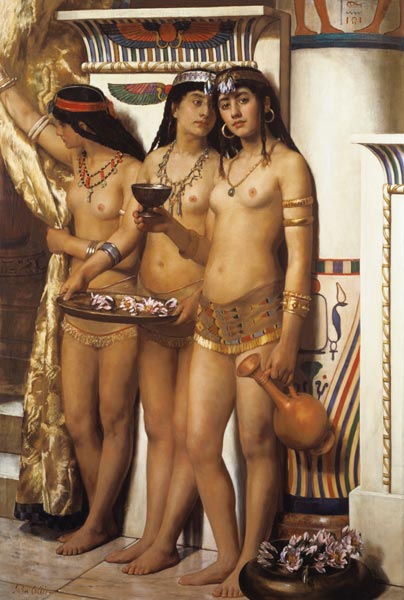 Pharaoh's Handmaidens de John Collier