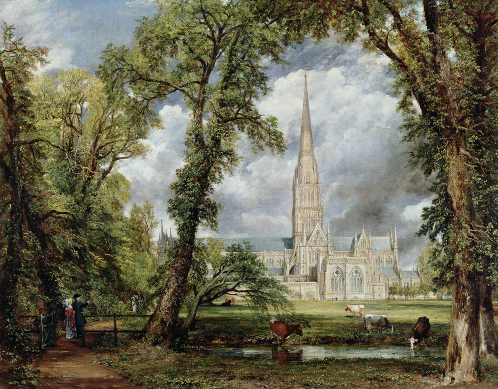 La catedral de Salisbury vista desde el jardín del obispo de John Constable