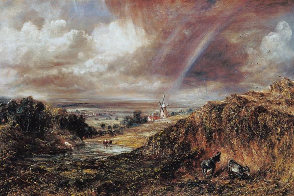Hampstead heath with a rainbow de John Constable