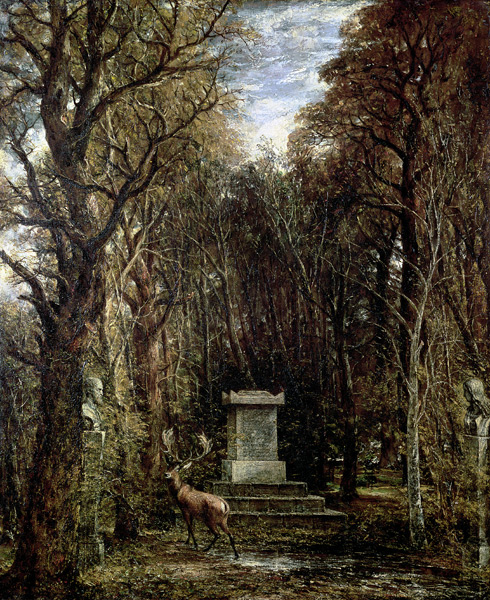 The Cenotaph to Reynold''s Memory, Coleorton, c.1833 de John Constable