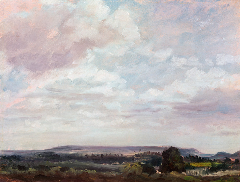 View in Wiltshire de John Constable