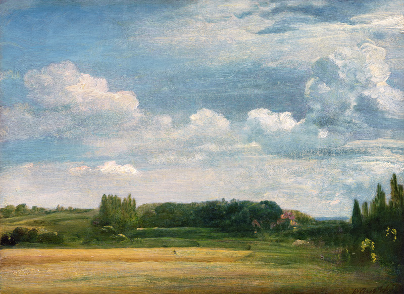 View towards the Rectory, East Bergholt de John Constable