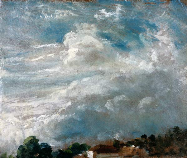 Cloud study, horizon of trees de John Constable