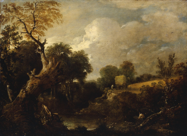 J.Constable, The Harvest Field, c.1796. de John Constable