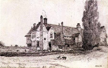 Overbury Hall, Suffolk de John Constable
