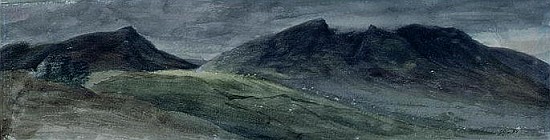 Saddleback and Part of Skiddaw, from Lonscale Fell, 21 September 1806 de John Constable