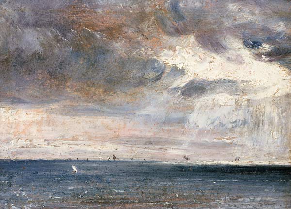 Estudio del mar y del cielo (Una tormenta en la costa sur) de John Constable