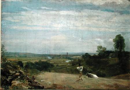 Summer Morning: Dedham from Langham de John Constable