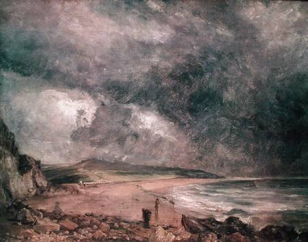 Weymouth Bay with Approaching Storm de John Constable