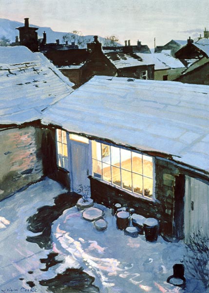 Winter Evening - My Studio  de John  Cooke