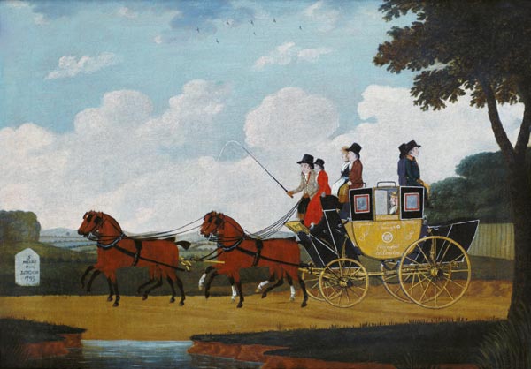 The Royal Mail Coach, Chelmsford to London de John Cordrey