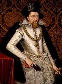 Retrato de Jacobo VI de Escocia, Rey Jacobo I de Inglaterra de John de Critz d.Ä.
