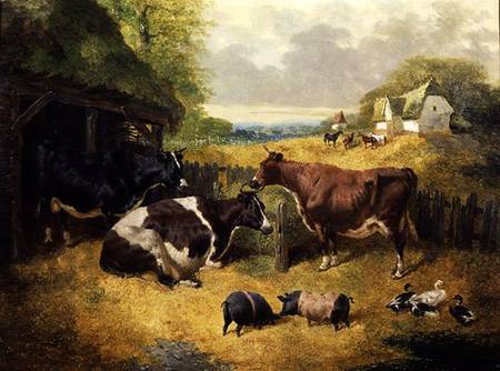 Farmyard Scene de John Frederick Herring d.Ä.