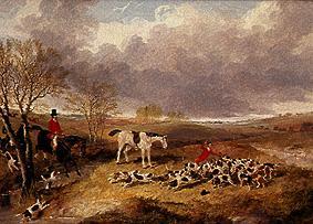 At the end of a dashing hunting in Cambridgeshire de John Frederick Herring d.J.