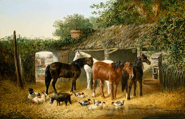 Farmyard Companions de John Frederick Herring d.J.