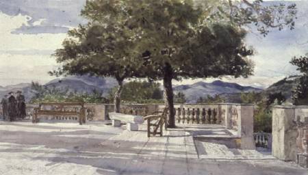 Terrace at Nice de John Fulleylove