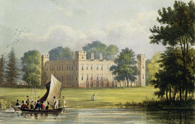 Sion house, from R. Ackermann's (1764-1834) 'Repository of Arts', published in 1823 (colour engravin de John Gendall