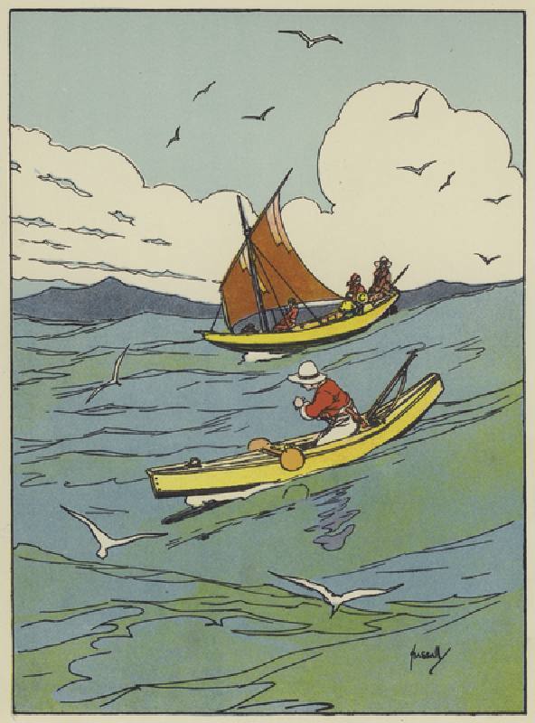 One fine morning we set sail (colour litho) de John Hassall