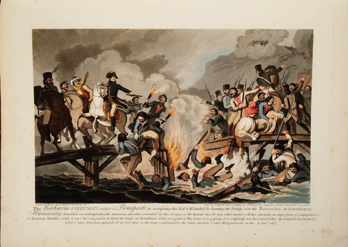 French army crossing the Berezina in November 1812 de John Hassell