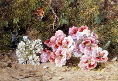Butterfly and Flowers de John Jessop Hardwick