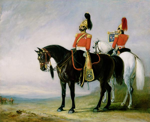 Colonel James Charles Chatterton (1792-1874) the 4th Royal Irish Dragoon Guards, on his Charger acco de John Jnr. Ferneley