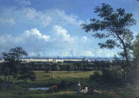 A View of Regent's Park and the Colosseum from Primrose Hill de John Knox