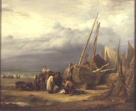 A View on the Coast at Hastings de John Linnell