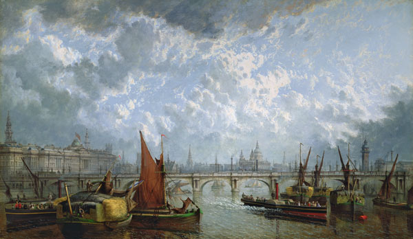 Waterloo Bridge from the River Thames de John MacVicar Anderson