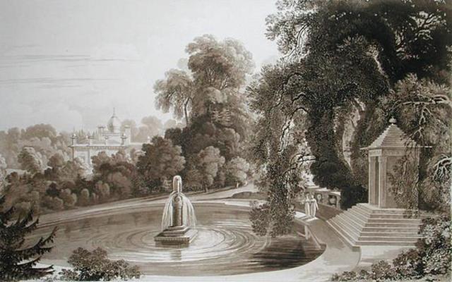 View of the Temple of Suryah and the Fountain of Mahah Doo with a distant view of the north side of de John Martin