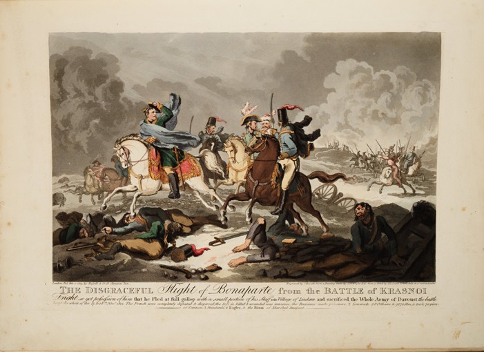 The Flight of Bonaparte from the Battle of Krasnoi de John Massey Wright