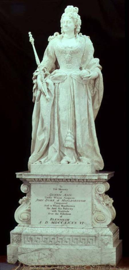 Queen Anne (1665-1714) statue de John Michael Rysbrack