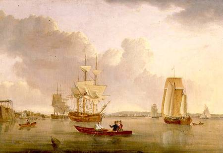 Deptford on Thames with a Distant View of Greenwich de John of Hull Ward