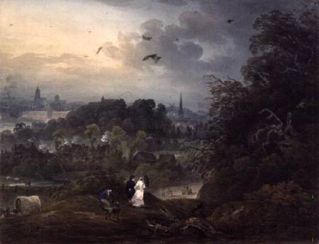 View of Shrewsbury from the North de John Pearson