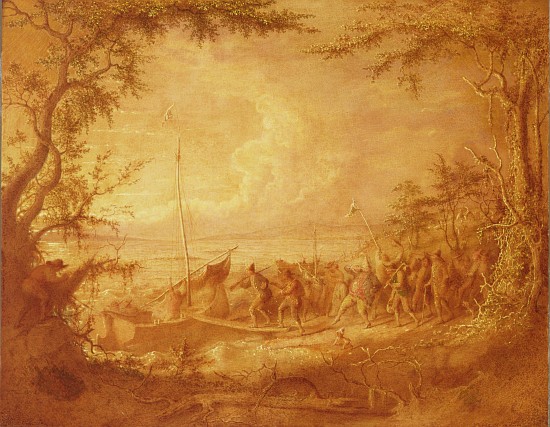 Embarkation from Communipaw de John Quidor