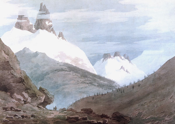 Chamonix and Martigny de John Robert Cozens
