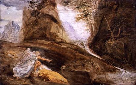The Angel Showing Hagar the Stream de John Runciman