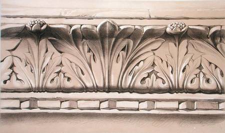 Cornice Moulding, From a Tomb in the Church of S.S. Giovanni e Paolo, from 'Examples of the Architec de John Ruskin