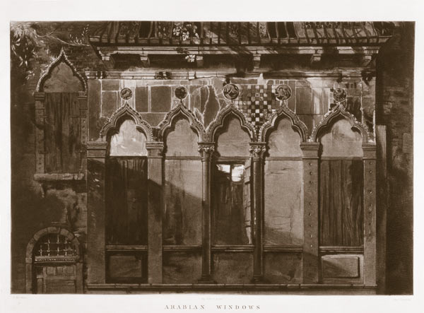 Arabian Windows, In Campo Santa Maria Mater Domini, from \'Examples of the Architecture of Venice\' de John Ruskin