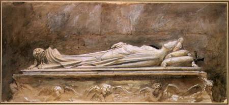 The Tomb of Ilaria del Carretto Guinigi, Lucca Cathedral  on de John Ruskin