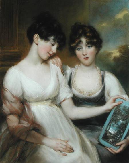 Portrait of Anne (1781-1857) and Maria (1782-1861) Russell de John Russell