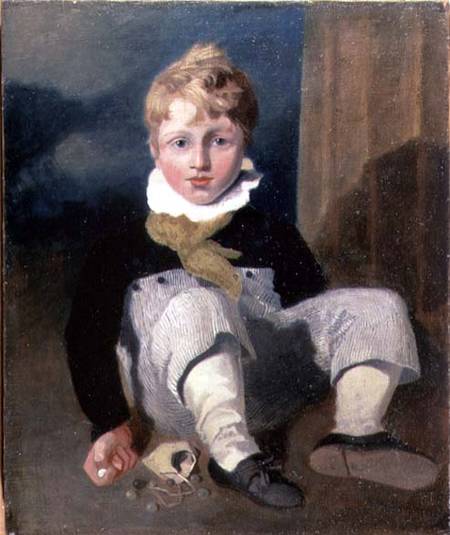 Boy at Marbles (Henry Cotman) de John Sell Cotman