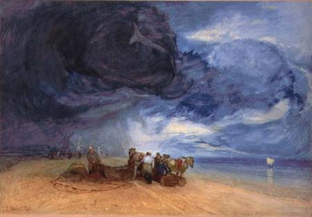 Storm on Yarmouth Beach de John Sell Cotman