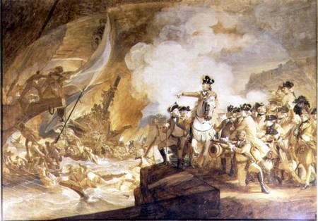 The Siege and Relief of Gibraltar, 14th September 1782 de John Singleton Copley