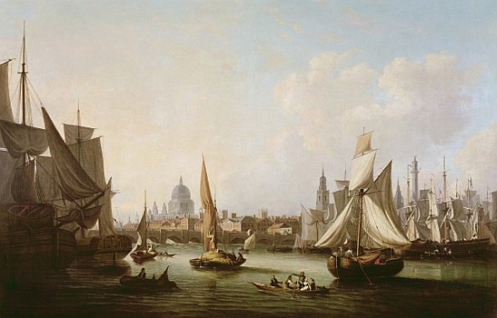 View of the River Thames de John Thomas Serres