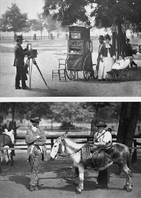 Photography on the Common and Waiting for Hire, 1876-77 (woodburytype) 